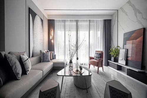 珠海現(xiàn)代風(fēng)格的裝修設(shè)計,整個居室猶如一首沉靜的詩