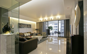 107平米普通戶型現代簡約家裝裝修圖片設計-珠海齊裝網裝修效果圖