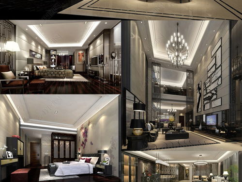 精品豪華家裝裝修設計施工圖含效果圖平面圖下載