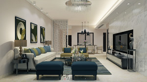 144平米普通戶型現代簡約家裝裝修圖片設計-珠海齊裝網裝修效果圖