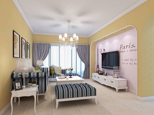 114平米地中海風(fēng)格家裝靈感：珠海齊裝網(wǎng)裝修效果圖賞析