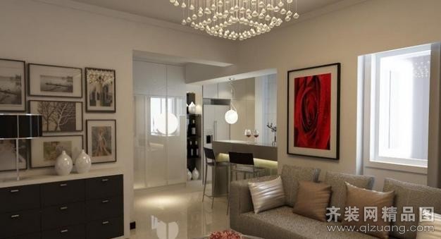 98平米現(xiàn)代簡約家裝 珠海齊裝網(wǎng)效果圖鑒賞，打造理想生活空間